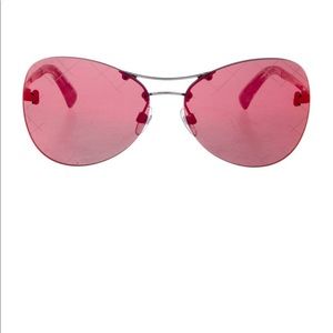 CHANEL Mirrored Pilot CC Runway Sunglasses